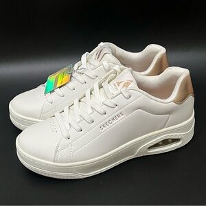 Skechers Uno Courted Air Athletic Shoes Casual Sneakers White Womens Sz 9